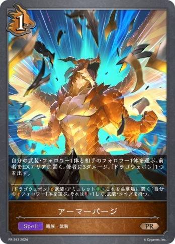 【PRプレミアム仕様】アーマーパージ