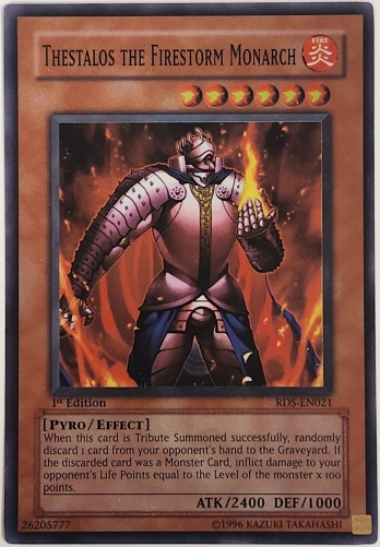 【SR】Thestalos the Firestorm Monarch (1st Edition) 炎帝テスタロス