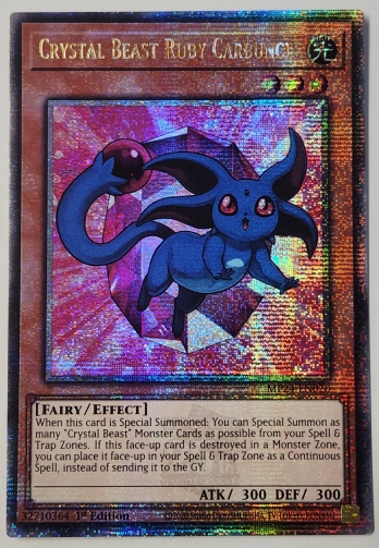 【QCSE】Crystal Beast Ruby Carbuncle 宝玉獣 ルビー・カーバンクル (1st Edition)