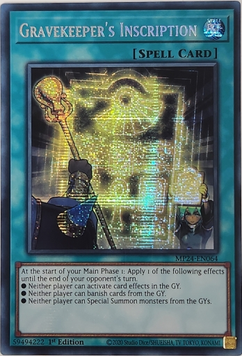 ��PSE��Gravekeeper's Inscription (1st Edition)