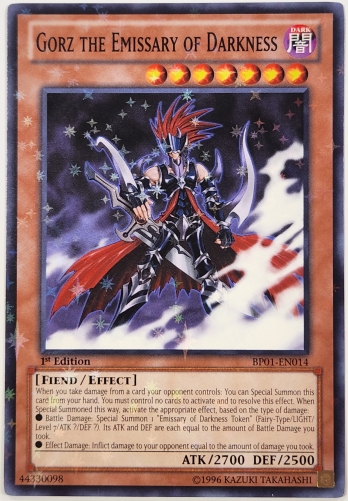 ��ST��Gorz the Emissary of Darkness (1st Edition) ̽�ܤλȼԥ�����