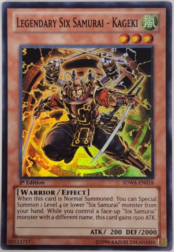 SRLegendary Six Samurai - Kageki (1st Edition) ϻ𽰡ݥ