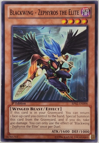 【N】Blackwing - Zephyros the Elite (1st Edition) BF−精鋭のゼピュロス