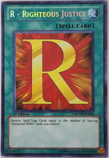 ��SE��R - Righteous Justice (1st Edition) R�ݥ饤�ȥ��㥹�ƥ���