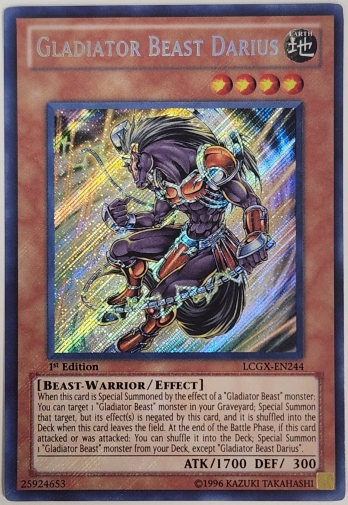 【SE】Gladiator Beast Darius (1st Edition) 剣闘獣ダリウス