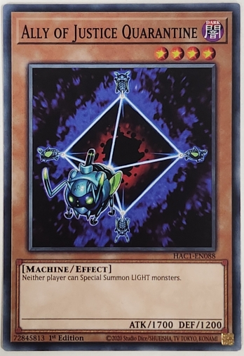 【N】Ally of Justice Quarantine (1st Edition) A・O・J D.D.チェッカー