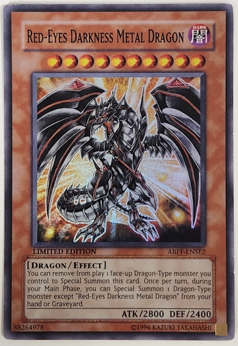 【SR】Red-Eyes Darkness Metal Dragon (Limited Edition) レッドアイズ・ダークネスメタルドラゴン