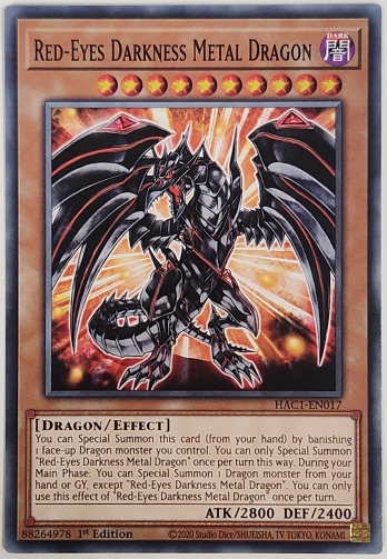 ��N��Red-Eyes Darkness Metal Dragon (1st Edition) ��åɥ��������������ͥ��᥿��ɥ饴��