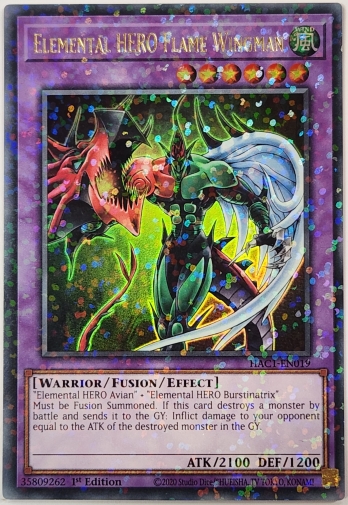 【UR+P】Elemental HERO Flame Wingman (1st Edition) E・HERO フレイム・ウィングマン