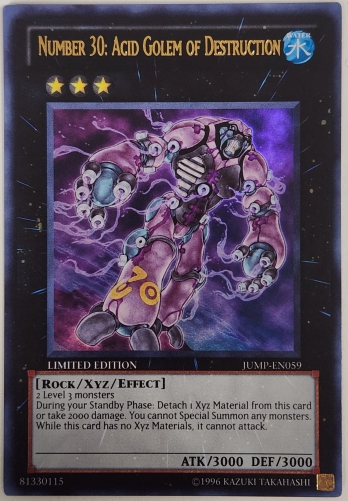 【UR】Number 30: Acid Golem of Destruction (Limited Edition) 破滅のアシッド・ゴーレム
