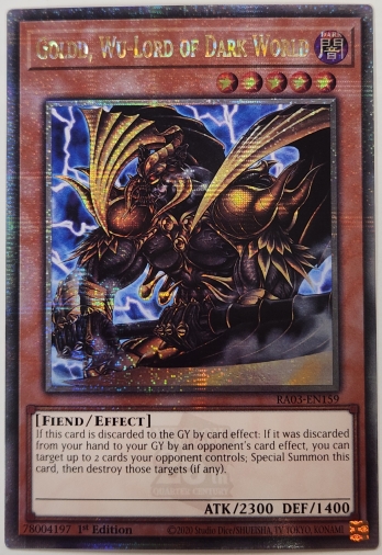 【QCSE】Goldd, Wu-Lord of Dark World 暗黒界の武神 ゴルド (1st Edition)