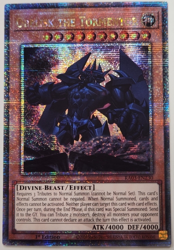 ��QCSE��Obelisk the Tormentor ���٥ꥹ���ε��ʼ (1st Edition)