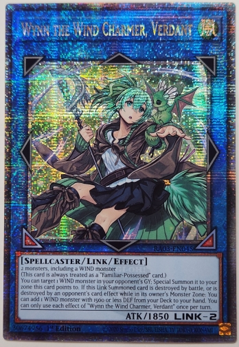 【QCSE】 Wynn the Wind Charmer, Verdant 蒼翠の風霊使いウィン (1st Edition)