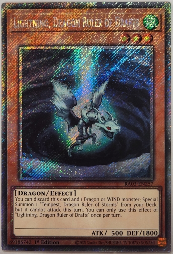 ��PS��Lightning, Dragon Ruler of Drafts ����ε�ݥ饤�ȥ˥� (1st Edition)