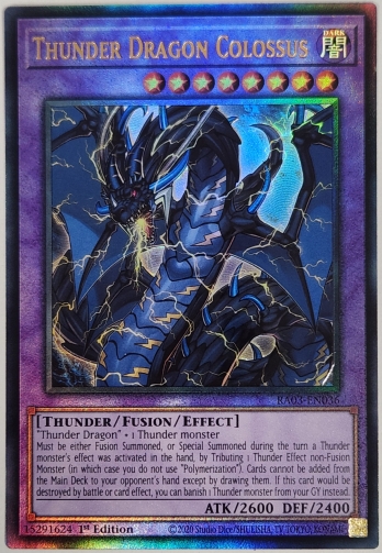 【UL】Thunder Dragon Colossus 超雷龍−サンダー・ドラゴン (1st Edition)