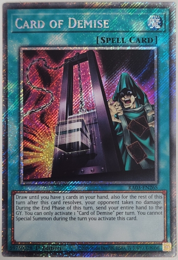 【PS】Card of Demise 命削りの宝札 (1st Edition)