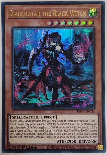【UR】Diabellstar the Black Witch 黒魔女ディアベルスター (1st Edition)