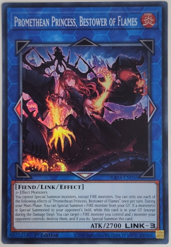 【SR】 Promethean Princess, Bestower of Flames 賜炎の咎姫 (1st Edition)