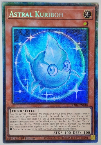 【CR】Astral Kuriboh アストラル・クリボー (1st Edition)