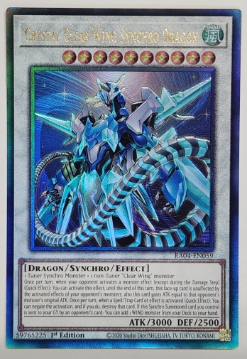 ��UL��Crystal Clear Wing Synchro Dragon ���ꥹ���륯�ꥢ�����󥰡����󥯥����ɥ饴�� (1st Edition)