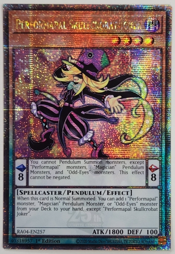 【QCSE】Performapal Skullcrobat Joker EMドクロバット・ジョーカー (1st Edition)