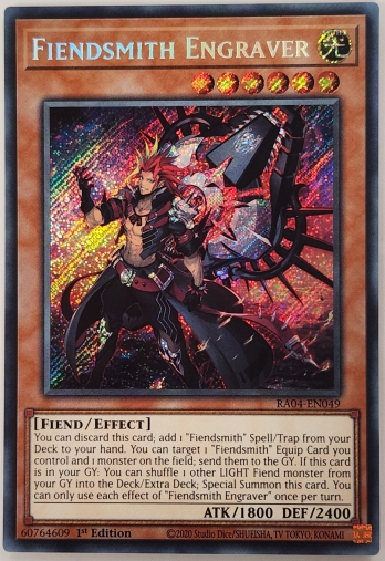 【SE】Fiendsmith Engraver 魔を刻むデモンスミス (1st Edition)