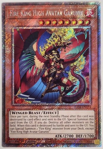 【PS】Fire King High Avatar Garunix 炎王神獣 ガルドニクス (1st Edition)