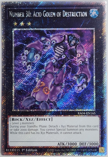【PS】Number 30: Acid Golem of Destruction No.30 破滅のアシッド・ゴーレム (1st Edition)