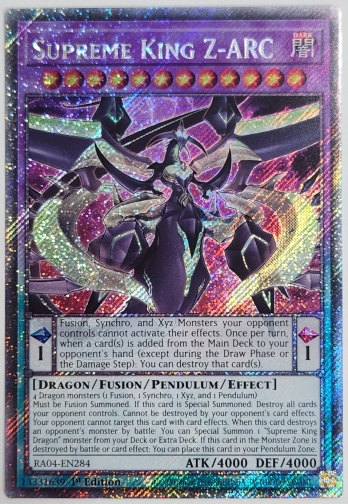 【PS】Supreme King Z-ARC 覇王龍ズァーク (1st Edition)