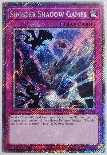 【PS】Sinister Shadow Games 堕ち影の蠢き (1st Edition)