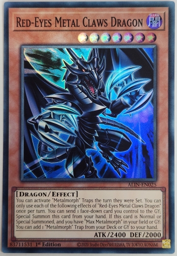 【SR】Red-Eyes Metal Claws Dragon 真紅眼の鋼爪竜 (1st Edition)