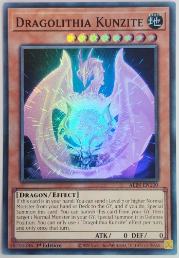 【SR】Dragolithia Kunzite 玲瓏竜クンツァイド (1st Edition)