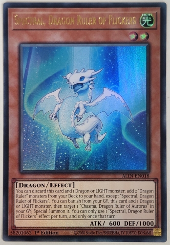 【UR】Spectral, Dragon Ruler of Flickers 光征竜−スペクトル (1st Edition)