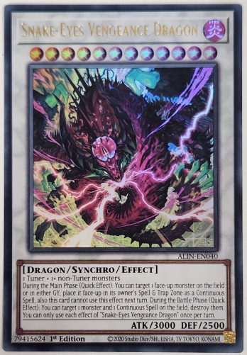 【UR】Snake-Eyes Vengeance Dragon 蛇眼の断罪龍 (1st Edition)