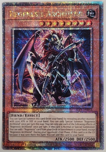 【QCSE】Regenesis Archfiend 再世の魔神 ベミドバル (1st Edition)