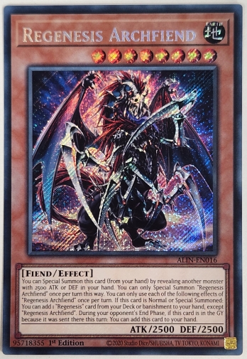 【SE】Regenesis Archfiend 再世の魔神 ベミドバル (1st Edition)