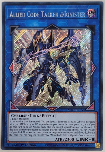 【SE】Allied Code Talker @Ignister アコード・トーカー@イグニスター (1st Edition)