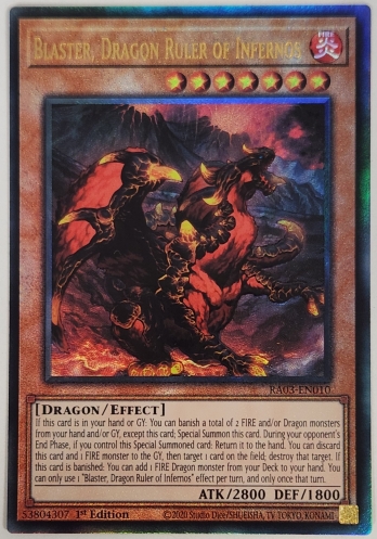 【UL】Blaster, Dragon Ruler of Infernos 焔征竜−ブラスター (1st Edition)