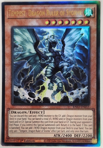 【UL】Tempest, Dragon Ruler of Storms 嵐征竜－テンペスト (1st Edition)