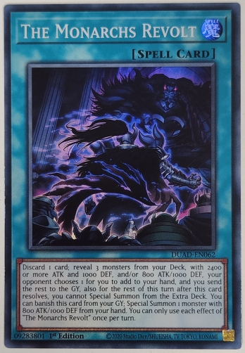 【SR】The Monarchs Revolt 叛逆の帝王 (1st Edition)
