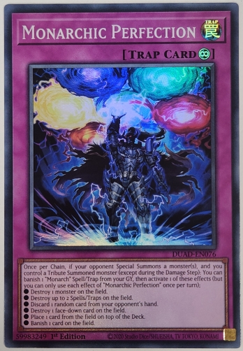 【SR】Monarchic Perfection 帝王の極致 (1st Edition)