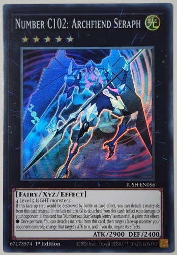 【SR】Number C102: Archfiend Seraph CNo.102 光堕天使ノーブル・デーモン (1st Edition)