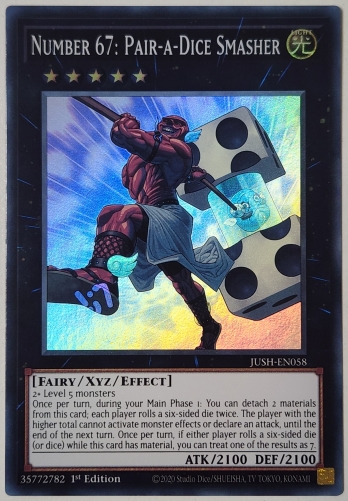 【SR】Number 67: Pair-a-Dice Smasher No.67 パラダイスマッシャー (1st Edition)