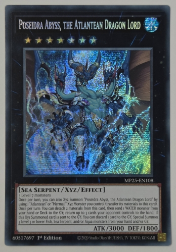【PSE】Poseidra Abyss, the Atlantean Dragon Lord 海皇龍神 ポセイドラ・アビス (1st Edition)