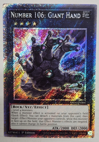 【PS】Number 106: Giant Hand No.106 巨岩掌ジャイアント・ハンド (1st Edition)