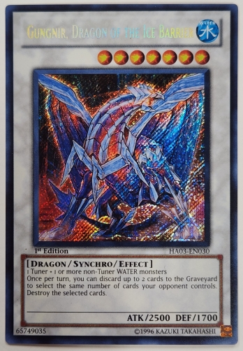 【SE】Gungnir, Dragon of the Ice Barrier 氷結界の龍 グングニール (1st Edition)