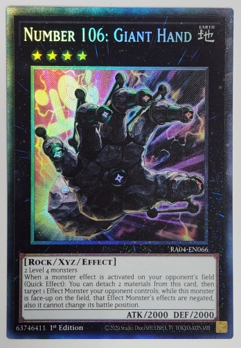 【CR】Number 106: Giant Hand No.106 巨岩掌ジャイアント・ハンド (1st Edition)