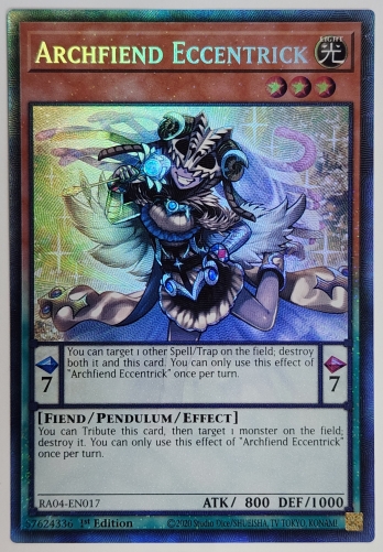 ��CR��Archfiend Eccentrick ��������ȥ�å����ǡ���� (1st Edition)