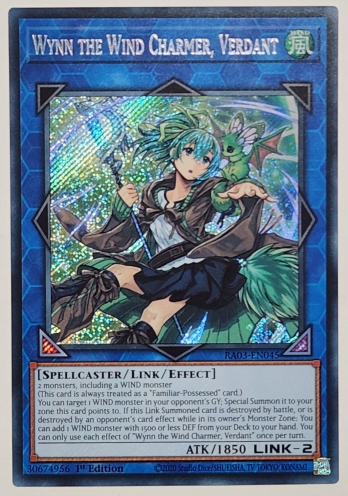 【SE】 Wynn the Wind Charmer, Verdant 蒼翠の風霊使いウィン (1st Edition)