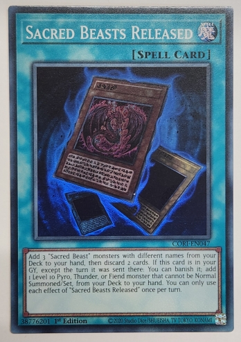 【SR】Sacred Beasts Released 三幻魔解放 (1st Edition)